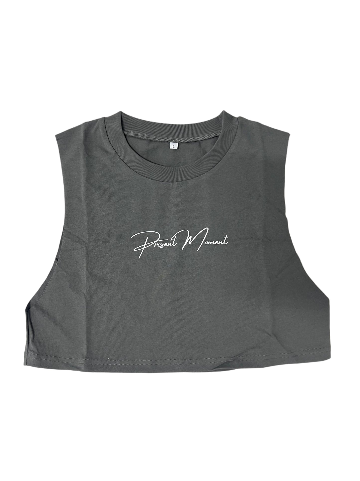 Present Moment Sleeveless Cropped T-shirt