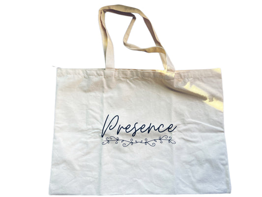 Organic Cotton "Precence" Tote Bags