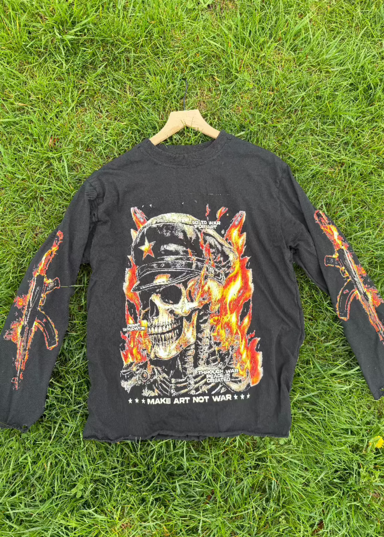 Make Art Not War Long-sleeve T-shirt